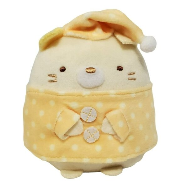 Sumikko Gurashi Plush Neko Cat Pajamas San-X Konna Ouchini Sumitaina Kitty 4” - Picture 2 of 12